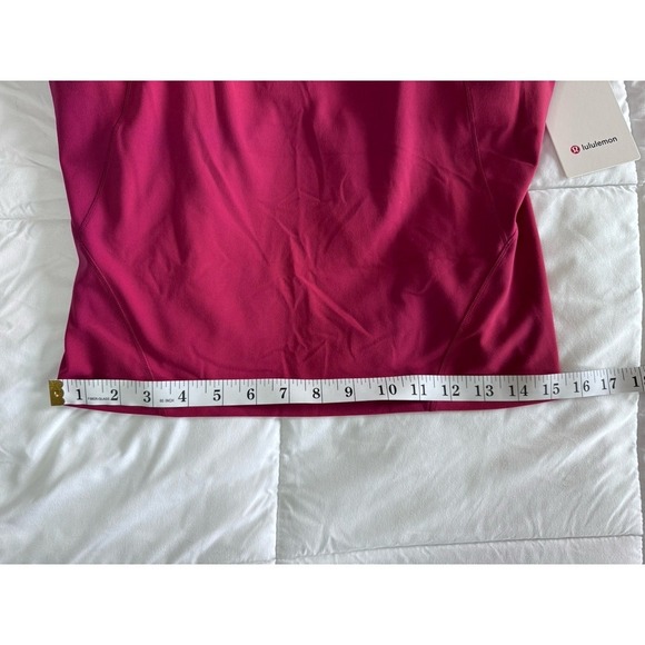 New Lululemon Size 14 Align Waist Length Cami Tank C/D Built In Bra Magenta - Picture 3 of 11
